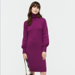 J.Crew turtleneck sweater dress in super soft yarn